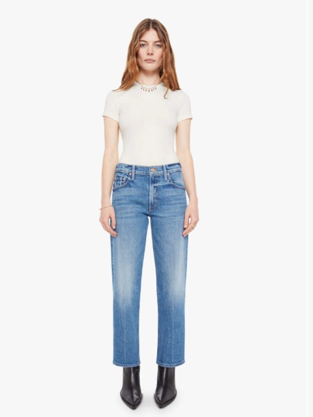 MOTHER The Newbie Ankle Jeans in Hokey Pokey – Size 28